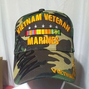 MILITARY U.S. MARINES VIETNAM VETERAN Hat